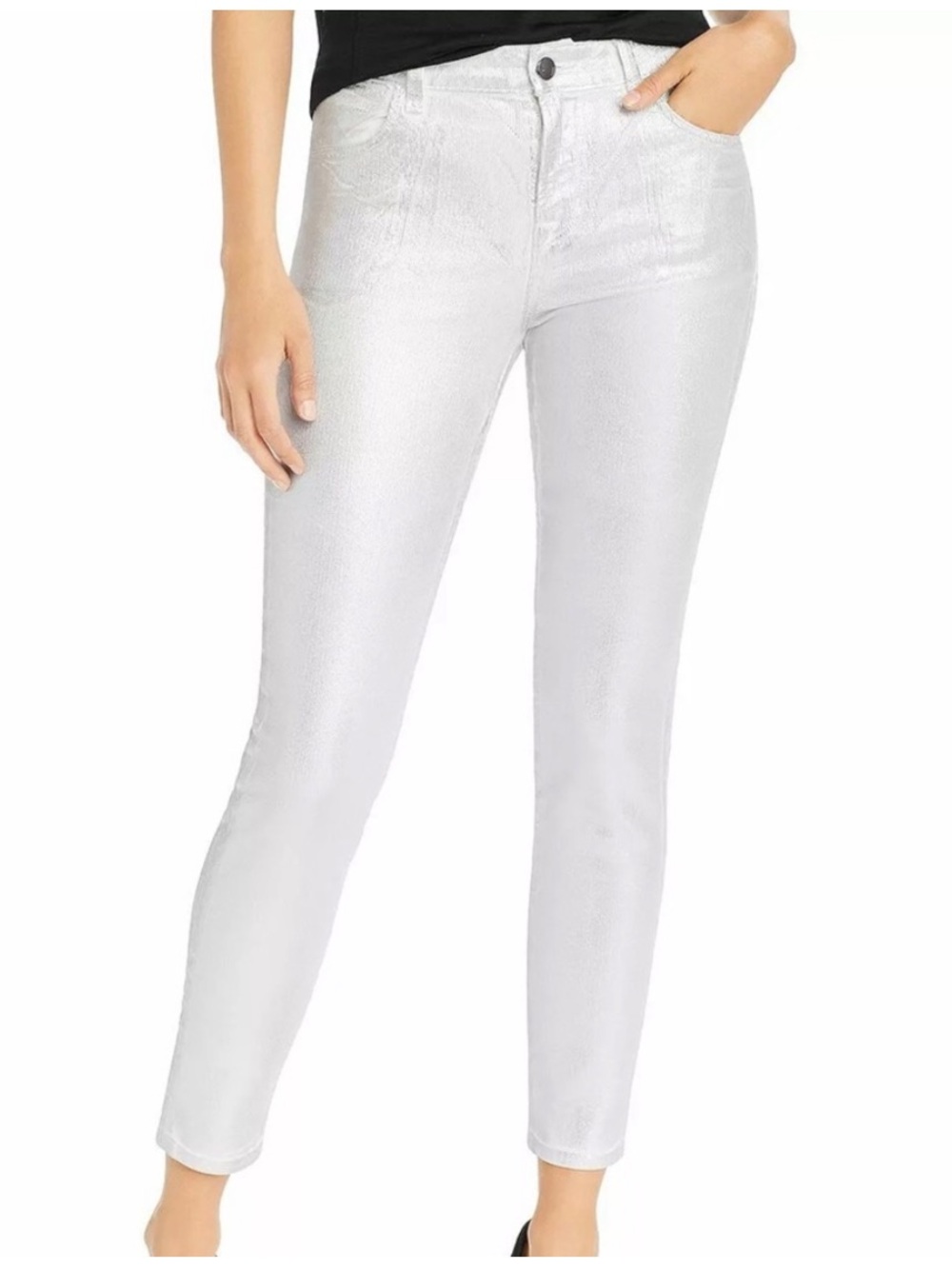 J Brand Silver Skinny Jeans - Shimmery Silver Leggings